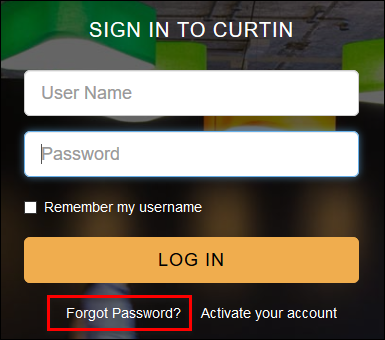 Portal Forgot Password